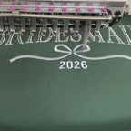 Custom Bride/Maid of Honor/Bridesmaid Embroidered Sweatshirt, Bridal Party Merch,Bridal Shower Favors, Bachelorette Party Gift, Wedding Gift