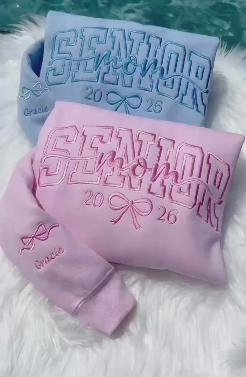 Embroidered Senior Mom Sweatshirt,Senior Mom Sweatshirt,Senior Mom Gift,Senior Night, Senior Mom Hoodie,Senior 2026