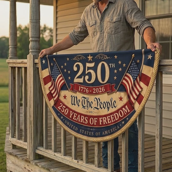Usa 250th Anniversary Patriotic Bunting Banner America 1776 2026 Semicircle Fence Flag Christian Freedom Porch Decor Gift For Dad 4598ef0c-a71a-46d3-89be-23091c7e9d9f-CRL1780910654949118.mp4