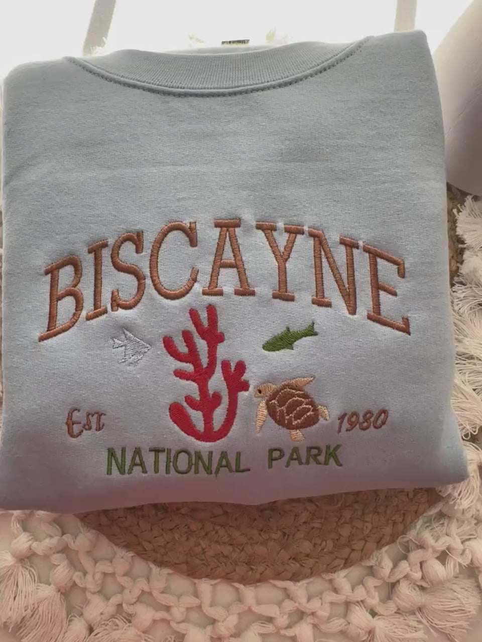 Custom National Park Crewneck Sweatshirt Embroidered Personalized Design