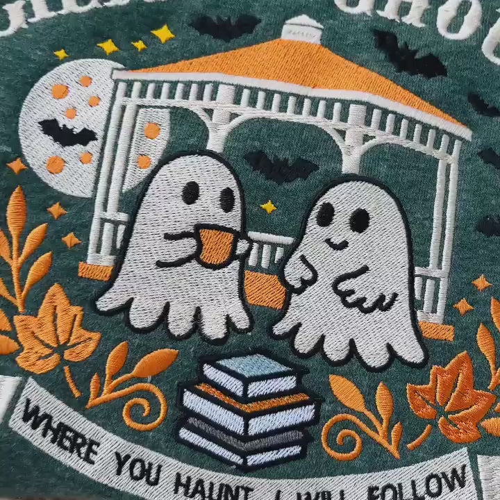 Gilmore Ghouls Embroidered Sweatshirt, Halloween Fall Vibes Crewneck, Halloween Autumn Festival Shirt, Spooky Gilmore Girls Fan Sweater