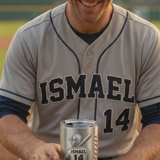 Baseball Player With Name & Number - Personalized Tumbler, Gift For Baseball Lover 1c559493-c4cc-4f4b-b09b-f86d00cfbac1-PSL1776054060371405-converted.mp4