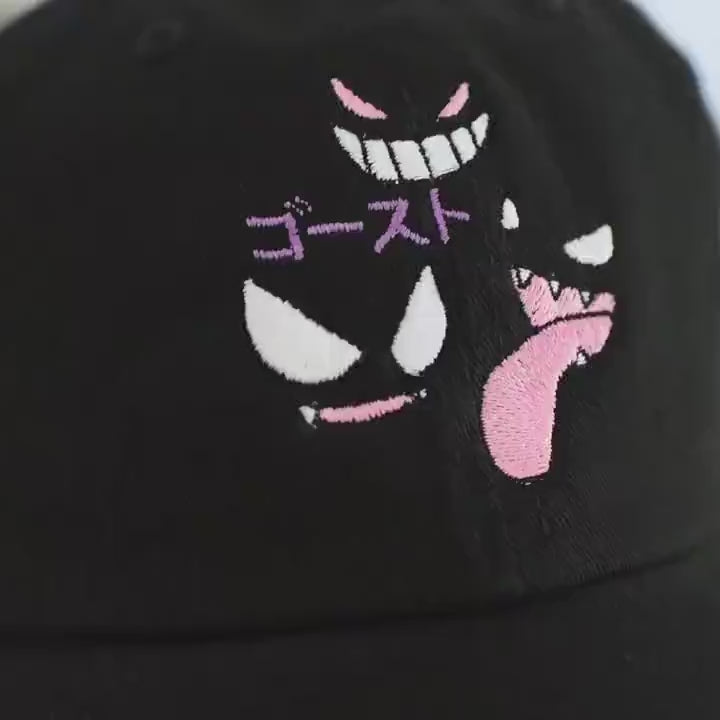 Ghost Type Anime Embroidered Hat