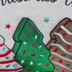 Oh Christmas Tree Cake Embroidered Sweatshirt Christmas Tree Cake Crewneck Gift For Womens  Retro Holiday Crewneck