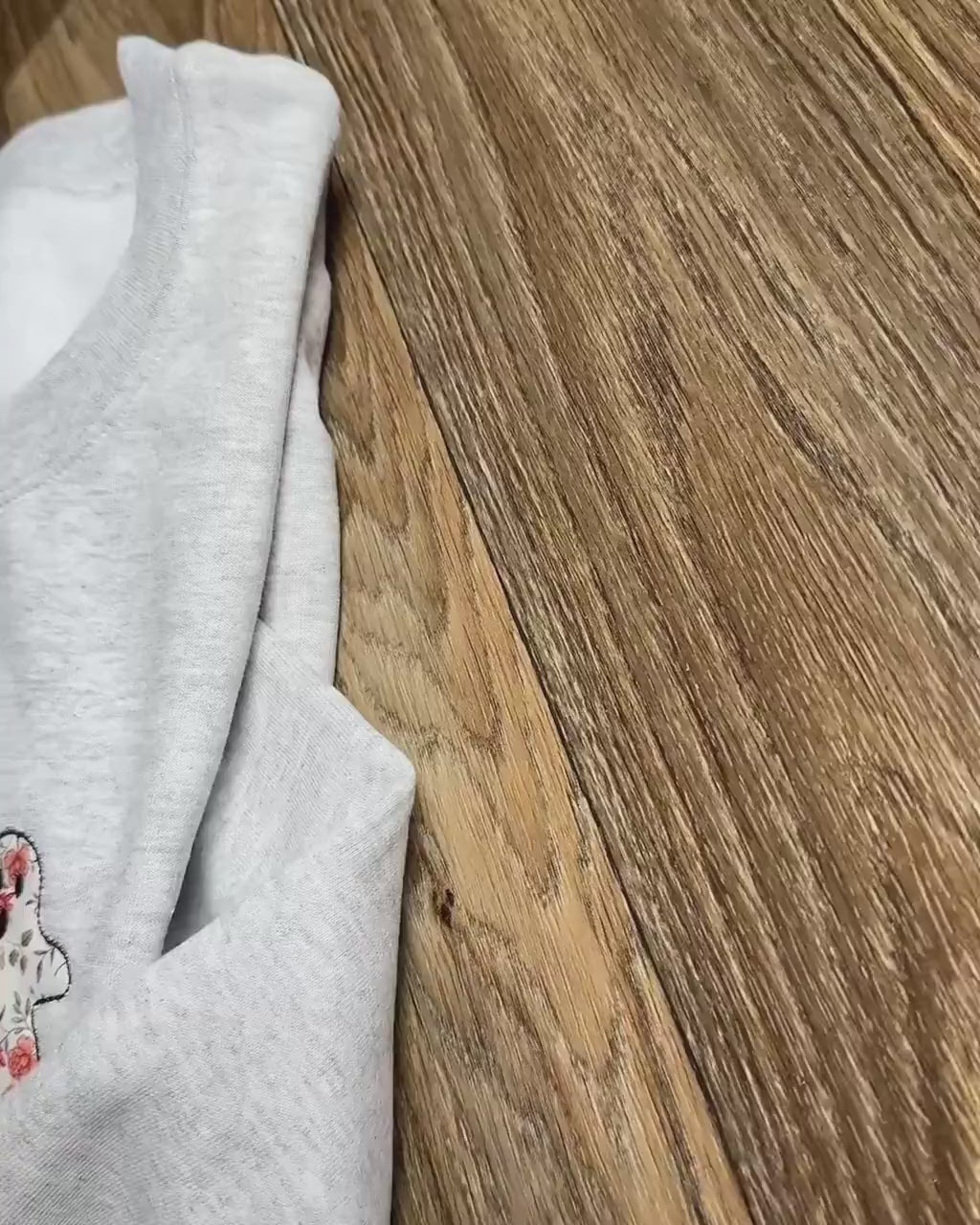 Three Little Ghosts Embroidered Sweatshirt
