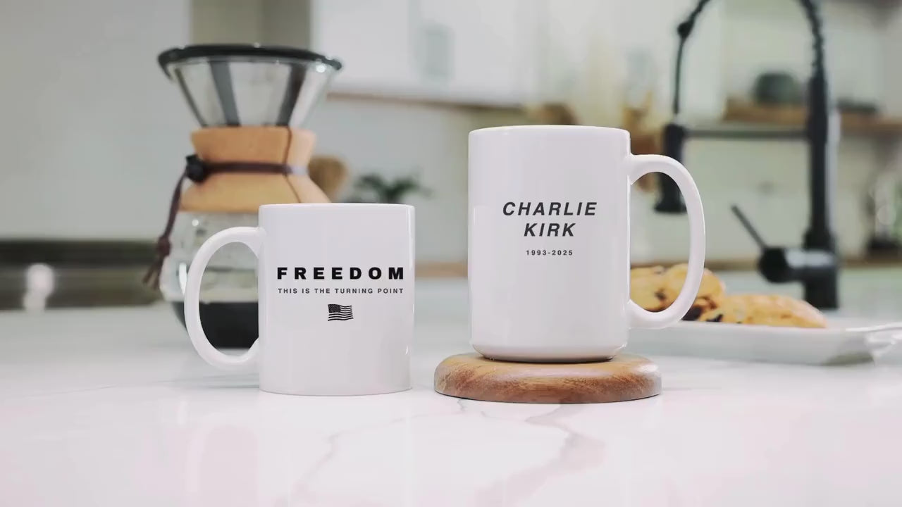 Charlie Kirk Mug Turning Point Usa Coffee Cup Freedom Gift Coffee Mug Justice For Charlie Freedom Of Speech I Am Charlie Kirk Mug Patriotism