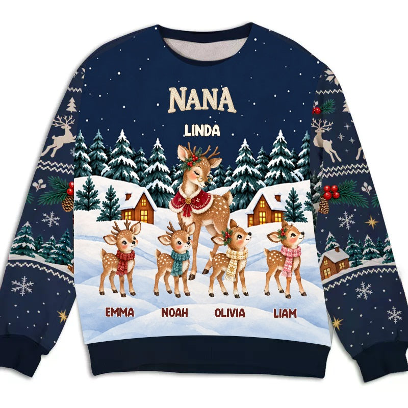 Embroyce reindeer personalized sweatshirt — Persoly editable design sample