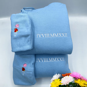 Personalized Roman Numeral Date and Initial Perfect for Couple's Anniversary Embroidered Shirt romanhoodie1_5000x_b0eb12af-9f22-42a6-a1af-a1e080198e6d.jpg