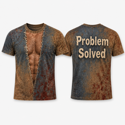 Problem Solved - Personalized T-Shirt - All over printed - Gift For Hims