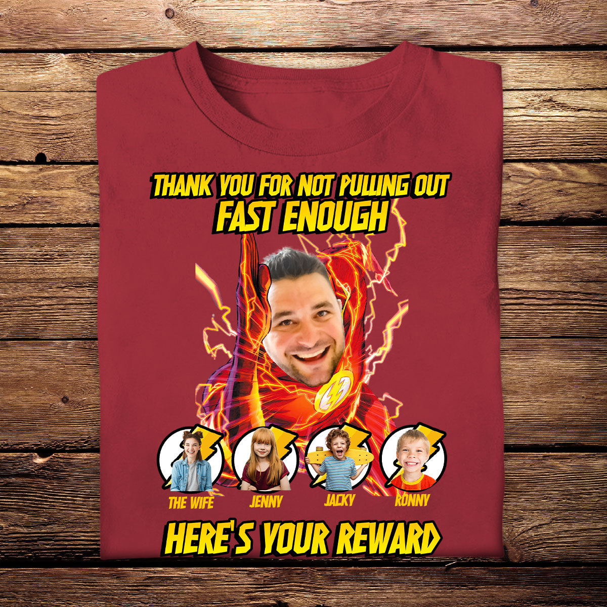 Personalized Photo Apparel For Dad - Best Dad In The Universe - Customized Gifts For Father's Day Birthday Anniversary shirt-2d---1-shirt-2d_fb306ada-397c-4889-a28c-ec3661787bd9.jpg