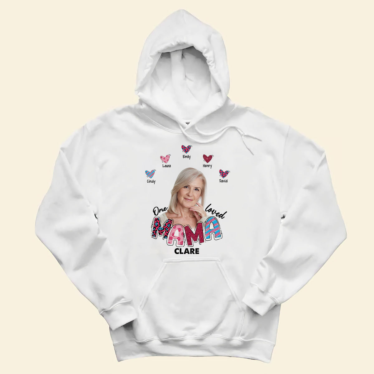 Custom Photo T Shirts - One Loved Mama - Unique Personalized Mother's Day Gifts shirt-2d---3-shirt-2d.jpg