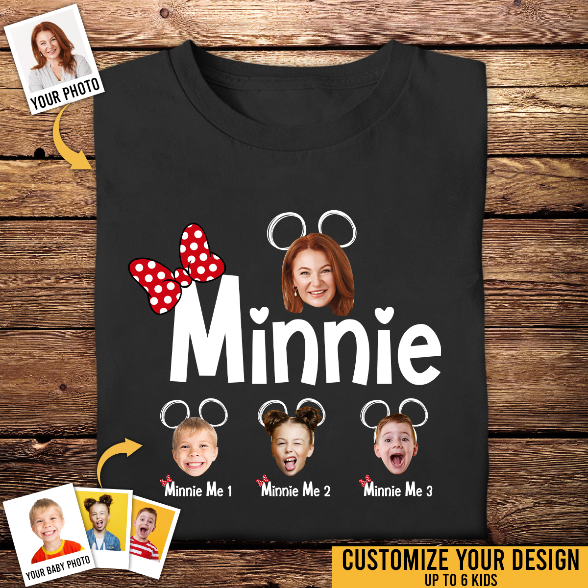 Custom Shirts With Pictures - Minnie - Personalized Gift For Mother's Day shirt2d-baner1.png
