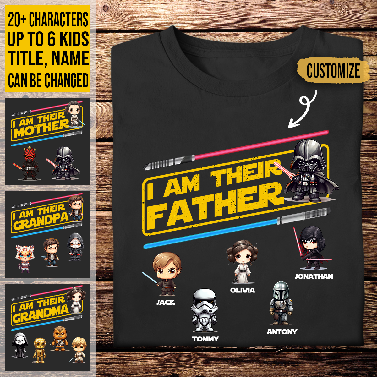 Best Custom T Shirts - I Am Their Father - Customized Apparel for Father's Day Birthday Anniversary shirtbannberIAMTHEIRFATHER.png