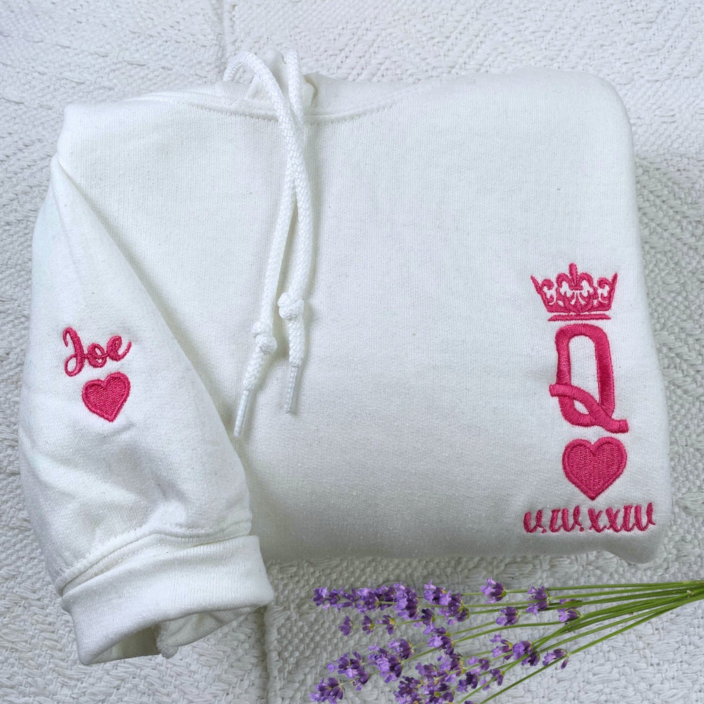 King and Queen Hoodie or Sweatshirt Embroidered, Personalized His Her Gift for Valentine's Day sweatshirt_2_5000x_ba3e2706-b317-4cb7-9f71-a1960ede08c5.jpg