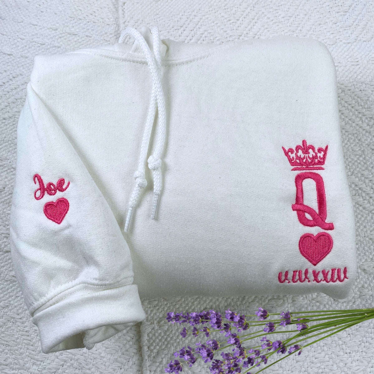 King and Queen Hoodie or Sweatshirt Embroidered, Personalized His Her Gift for Valentine's Day sweatshirt_2_5000x_ba3e2706-b317-4cb7-9f71-a1960ede08c5.jpg