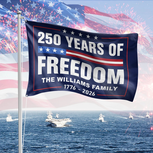 Custom Family Name 250 Years Of Freedom 1776-2026 4th Of July Double-Sided Flag t_ixu_ng_1_c7788421-3bd7-4e83-854f-9be7f519ab4a.png