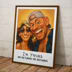 Caricature Wall Art For Funny Couples - Custom Cartoon Drawing From Photo - Personalized Photo Poster t_ixu_ng_20.png