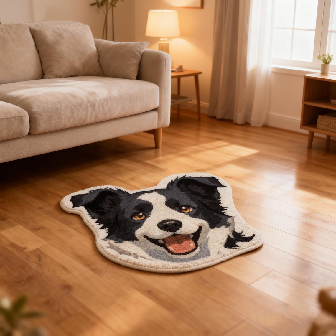 Custom Pet Portrait Mat for Dog/Cat - Personalized Pet Mat