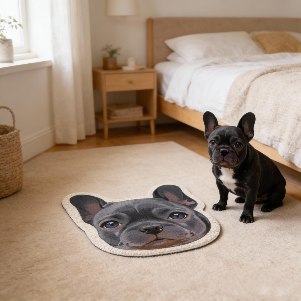 Custom Pet Portrait Mat for Dog/Cat - Personalized Pet Mat