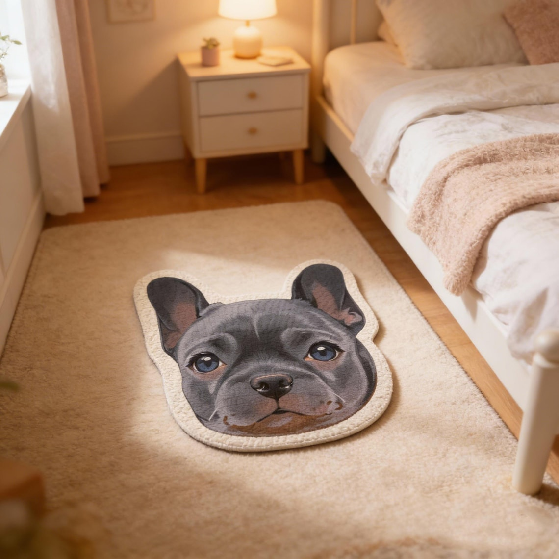 Custom Pet Portrait Mat for Dog/Cat - Personalized Pet Mat