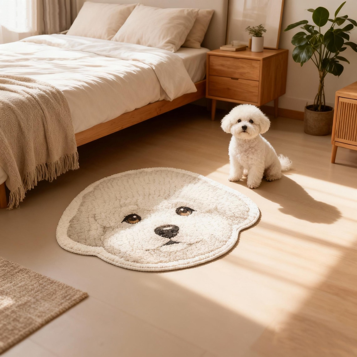 Custom Pet Portrait Mat for Dog/Cat - Personalized Pet Mat