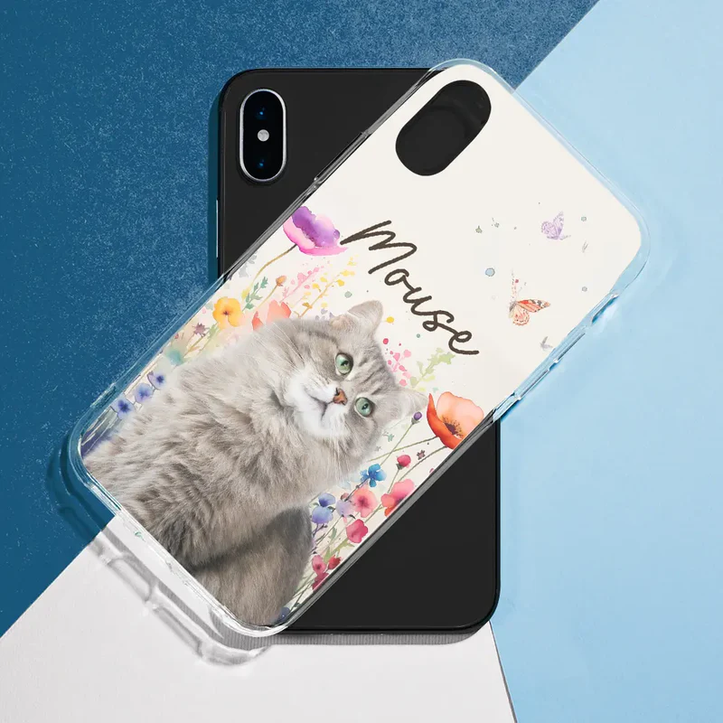 Upload Photo Watercolor Pet - Personalized Phone Case