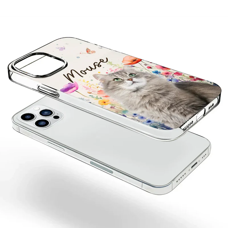 Upload Photo Watercolor Pet - Personalized Phone Case