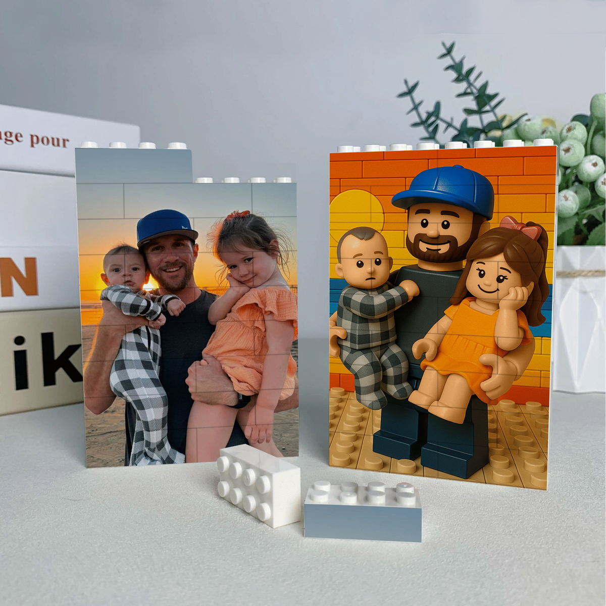 Personalised Brick Photo - Personalized Shaped Building Brick Blocks