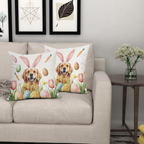Easter Dog Cat with Bunny Ears - Personalized Pillow