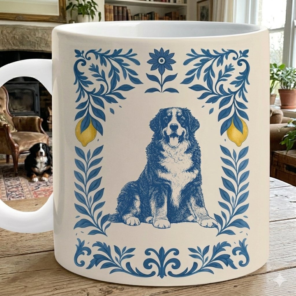 Tile Pattern Art - Personalized Pet Mug