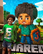 Personalized Pixel Blanket, Custom Photo Pixel Character Blanket For Kids