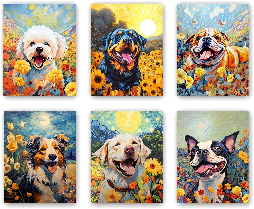 Colorful Pet Garden Portrait - Personalized Canvas Poster