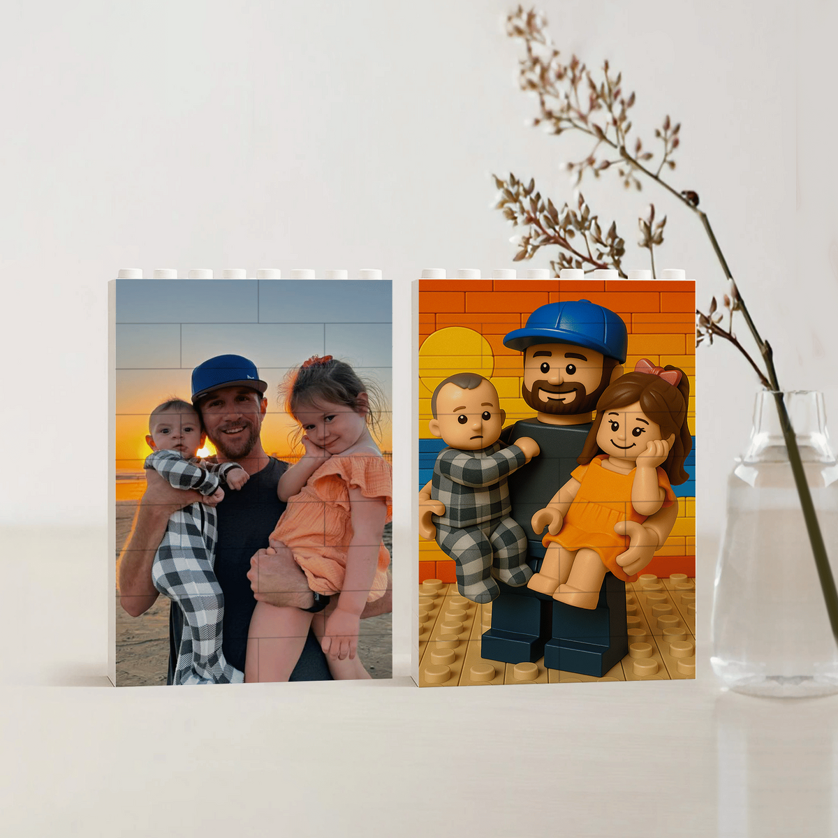 Personalised Brick Photo - Personalized Shaped Building Brick Blocks