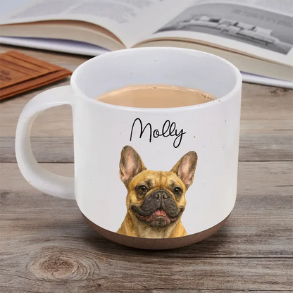 Custom Photo Realistic Watercolor Art Dog Cat Couple Bestie Family - Personalized Pottery Mug