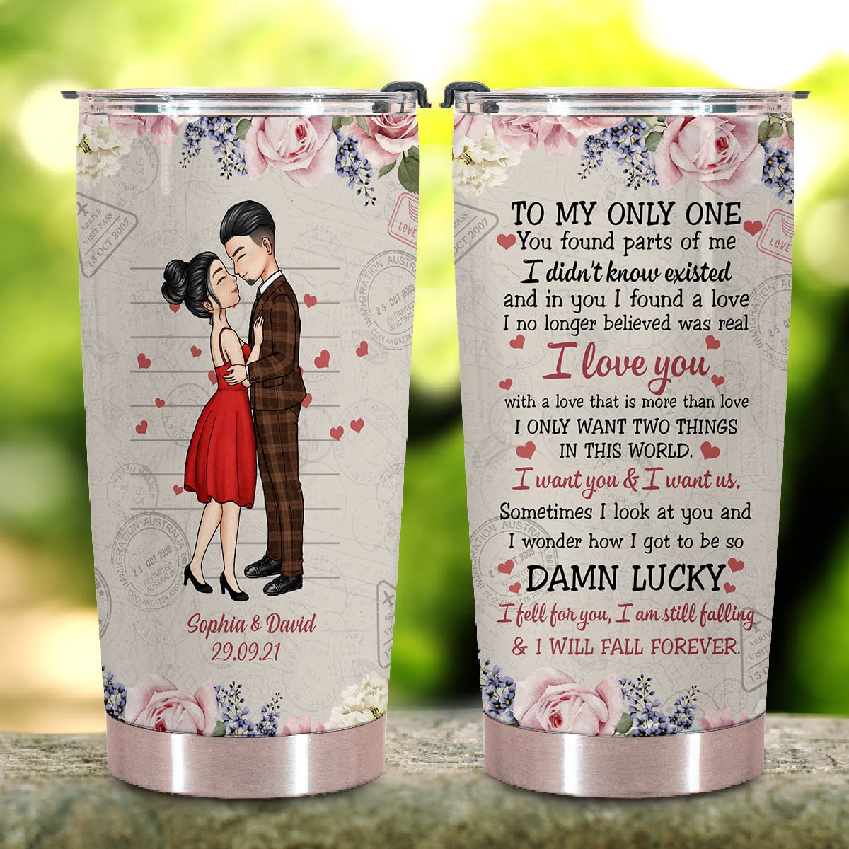 To My Only One - Anniversary, Gift For Spouse, Lover, Husband, Wife, Boyfriend, Girlfriend Tumbler - Gift For Couple tomyonlyonetumbler.jpg