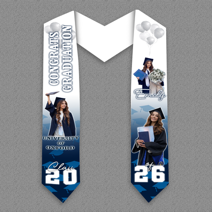 Graduation Photo Stoles - Personalized Class Of 2026