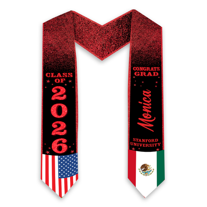 Custom Photo Graduation Stoles - Personalized Stoles