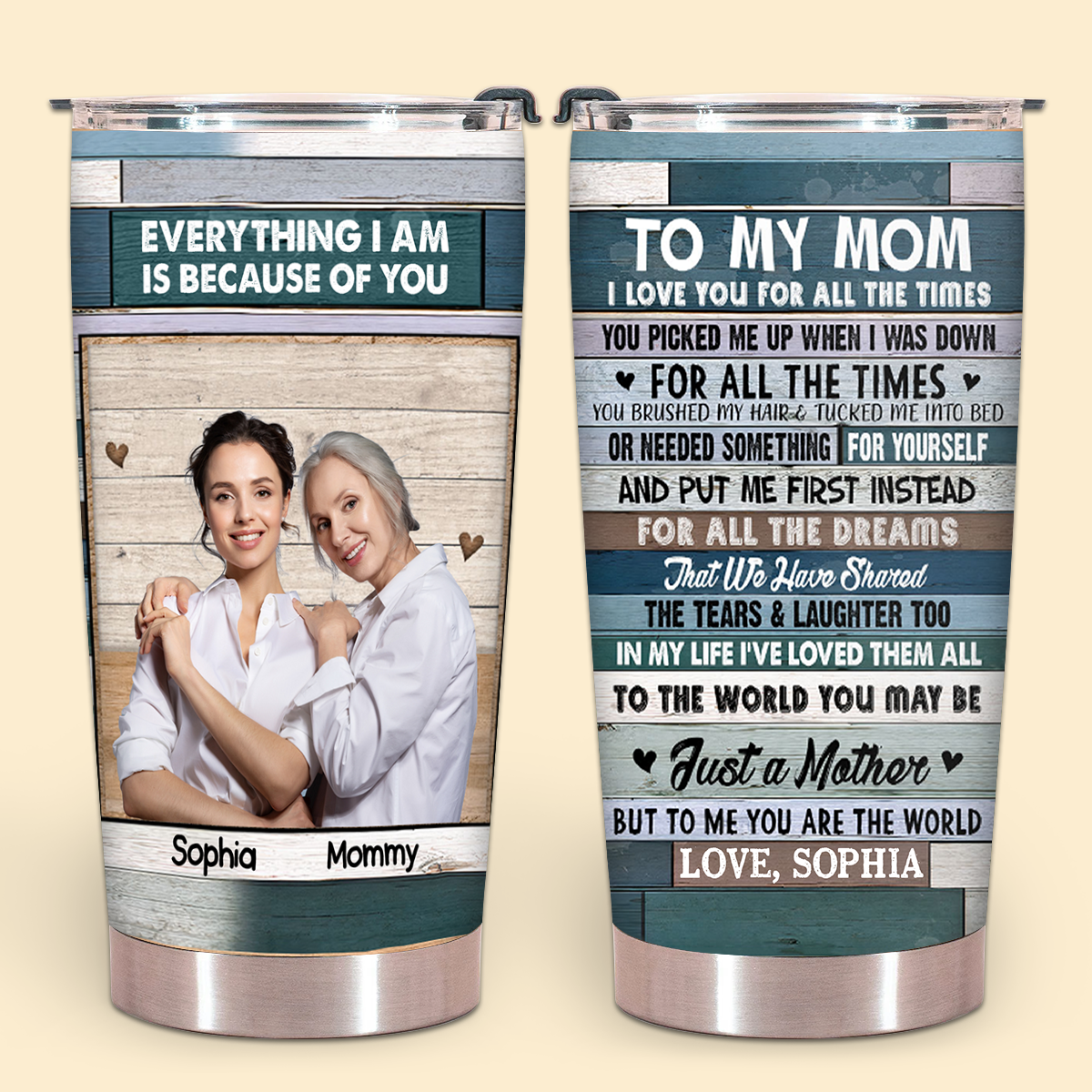 Personalization Gifts For Mom - I Love You For All The Time - Personalized Picture Blanket - Personalized Mother's Day Gift tumbler.png