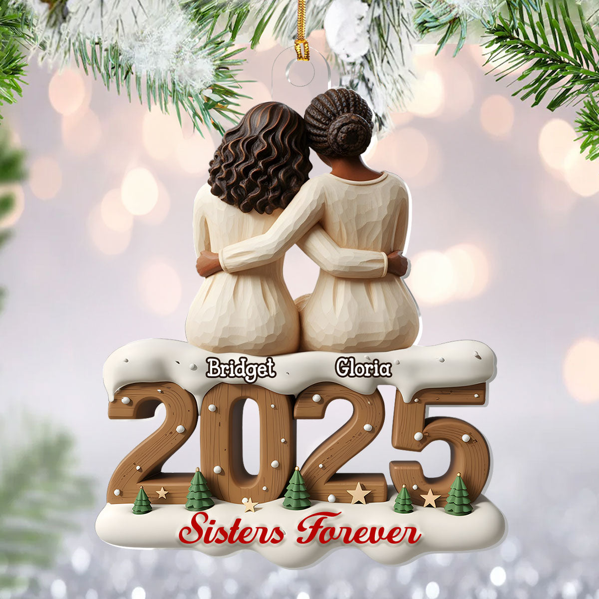 Sisters And Besties Forever - Personalized 1-Layer Acrylic Ornament w2_26b69d42-ab49-463c-90cf-5e0dfc126aa1.jpg