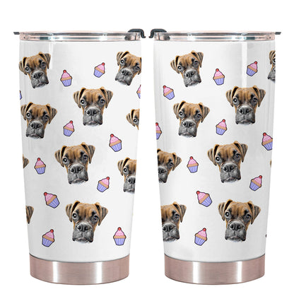 Personalized Dog Paw Photo Tumbler white.jpg