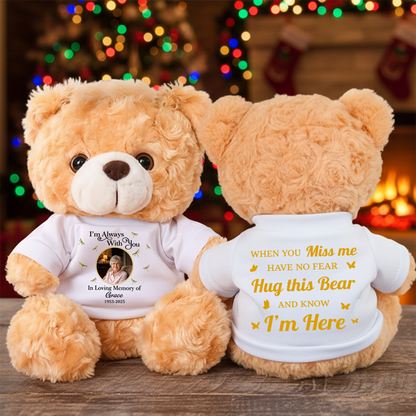 In Loving Memorial Photo - Personalized Teddy Bear